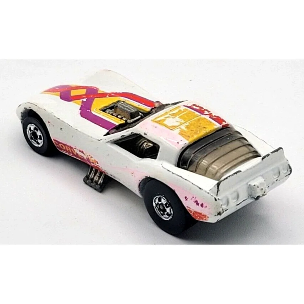 VINTAGE 1977 MATTEL HOT WHEELES CORVETTE FEVER FUNNY CAR‎ WHITE